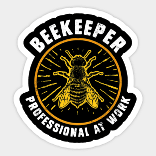Beekeeper Professional Beekeeping Honey Bee Sticker